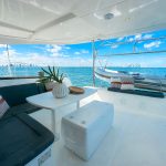 Cockpit View of Miami Skyline | Miami Sailing Charters | Smooth Sailing Miami